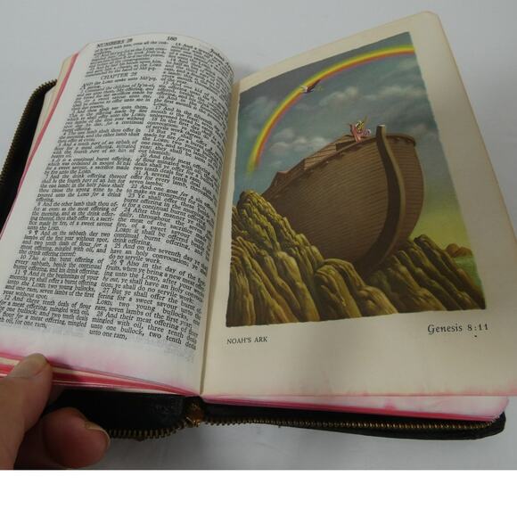 Vintage Holy Bible KJV Zippered Black World Publishing Company - Picture 5 of 6